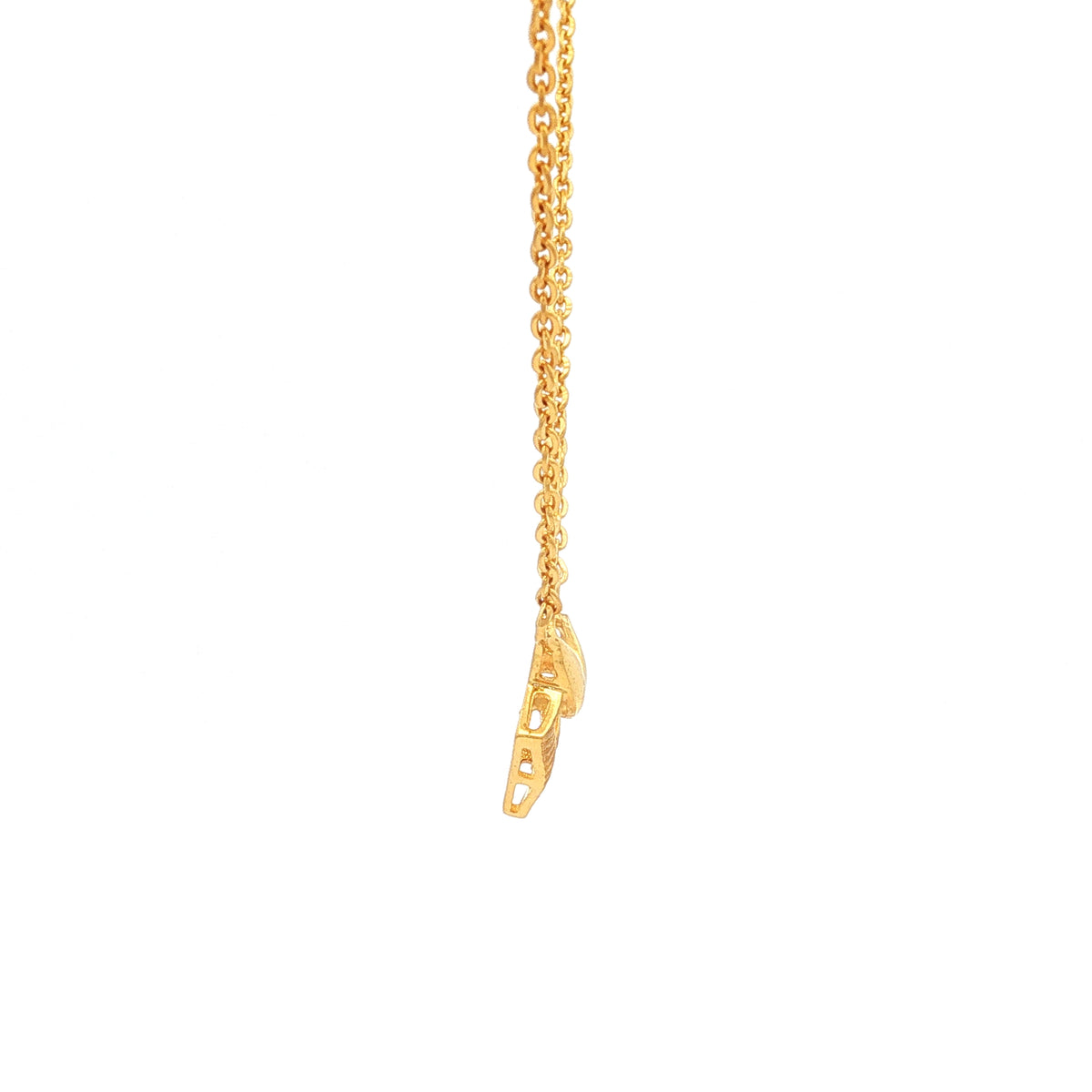 Charming Glam 9k Gold Necklace Set