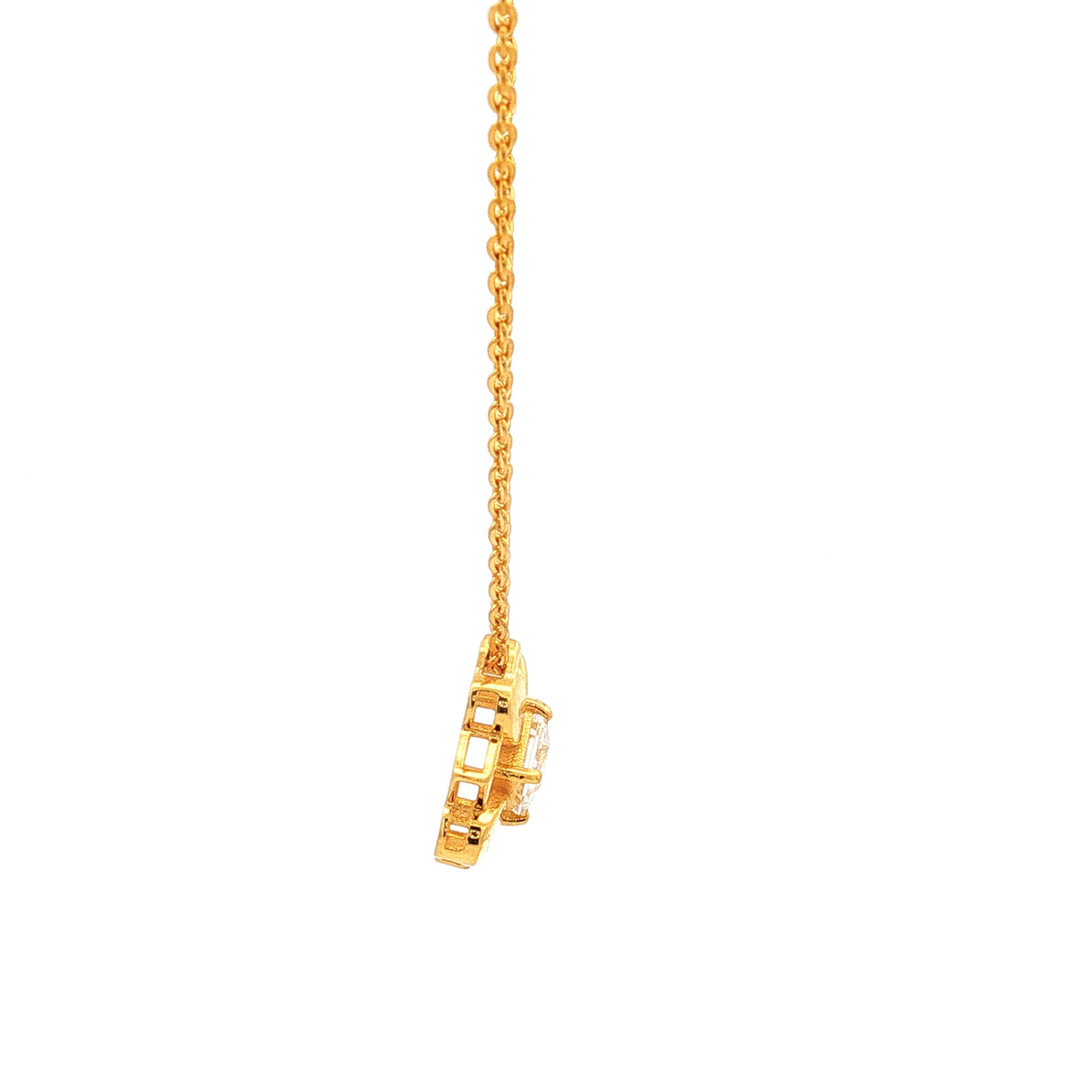 Blossom Sparkle 9k Gold Necklace Set