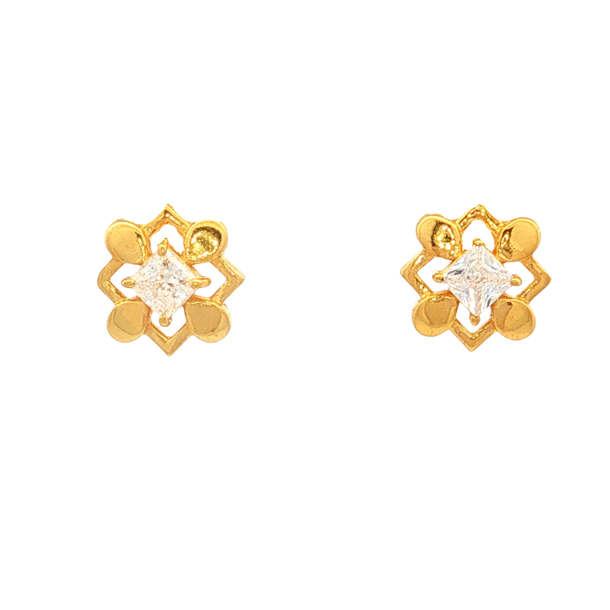 Blossom Sparkle 9k Gold Necklace Set