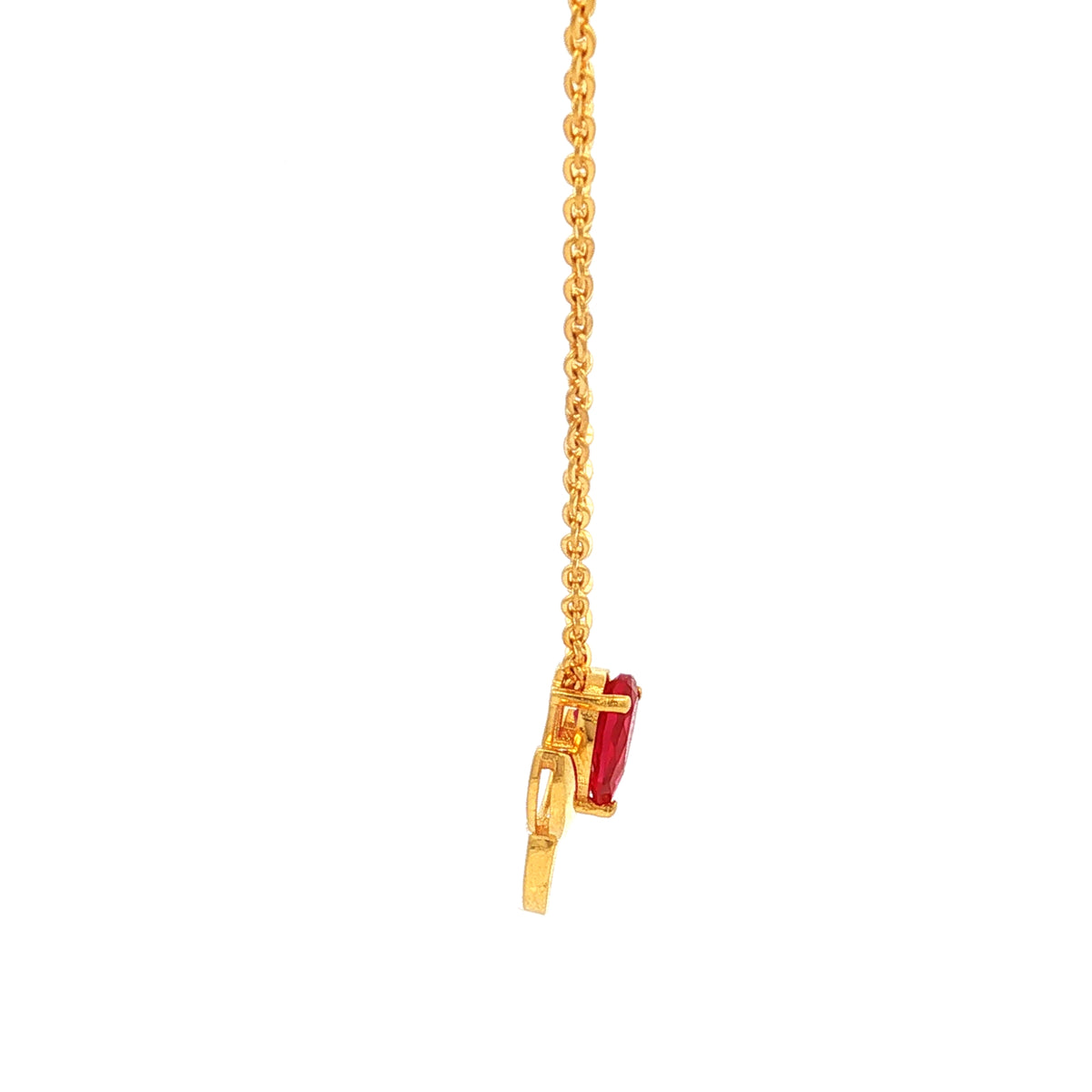 9k Rosy Flora Gold Necklace Set