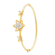 Lustrous Floral Shine Diamond Kada