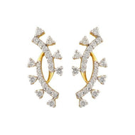 18K Slender Diamond Studs for Shimmering Glow