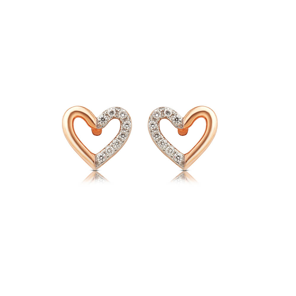 Gracefully Mini Heart Studs