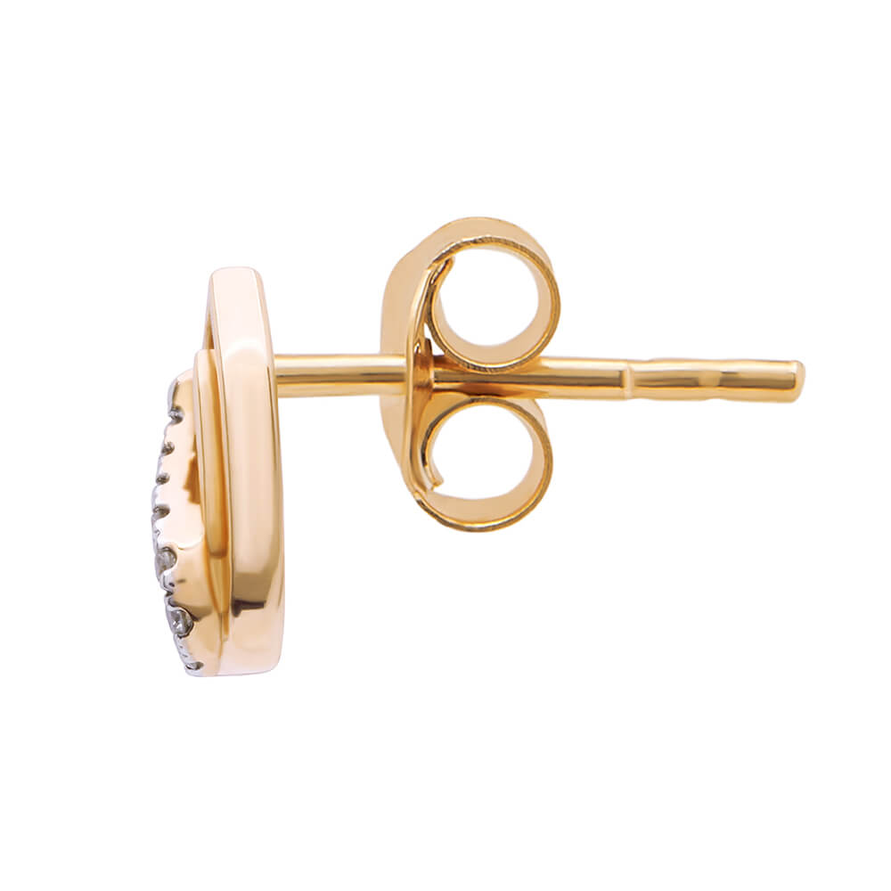 Marvelous Paisley 18K Diamond Studs