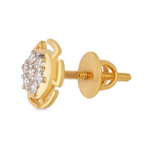 Polished Elegance 18K Oval Studs