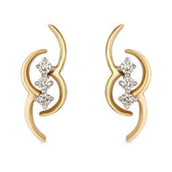 Sleek 18K Diamond Studs for Trendy Look