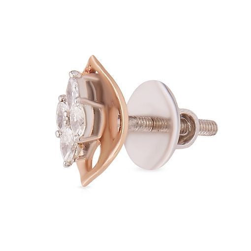 Contemporary Elegance 18K Studs for Daily Shine