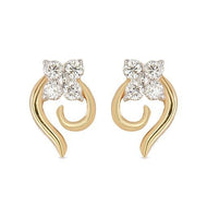 18K Effortlessly Stylish Clover Stud Earrings