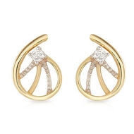 18K Minimalist Studs with Dazzling Twist