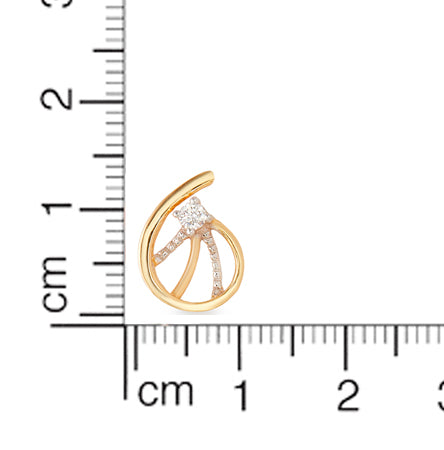 18K Minimalist Studs with Dazzling Twist