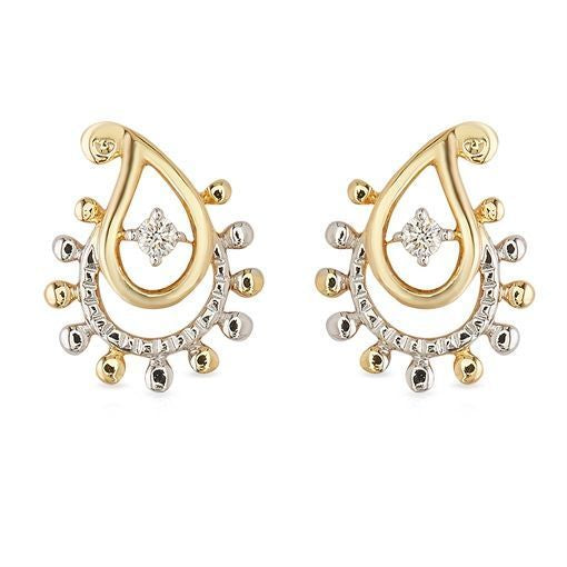 Paisley Grace 18K Diamond Stud Earrings