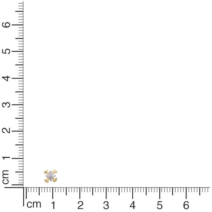 Gorgeous Flora Charm 18K Diamond Studs