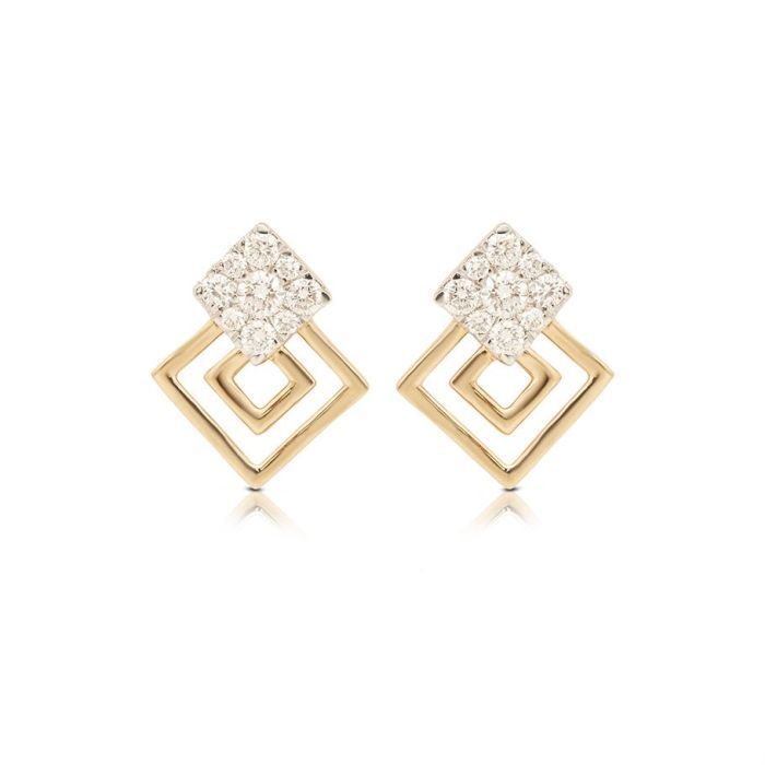 Mesmerizing 18K Diamond Stud Earrings
