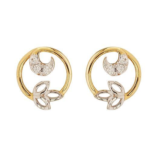 Petal Elegance Gold Studs