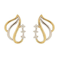Elegant Butterfly Wings Gold Studs