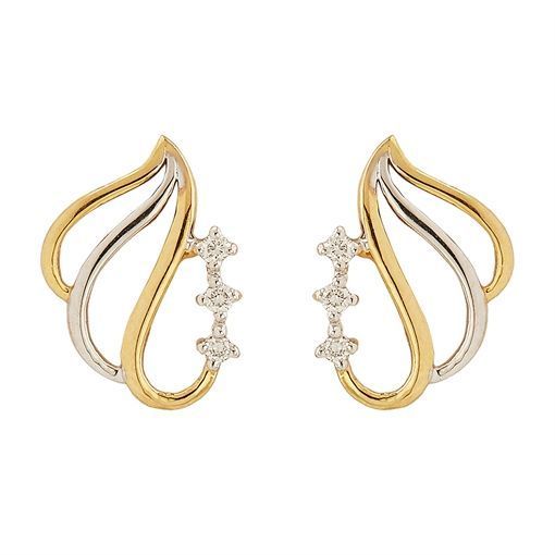 Elegant Butterfly Wings Gold Studs
