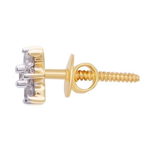 Shimmering Star Flower Diamond Studs