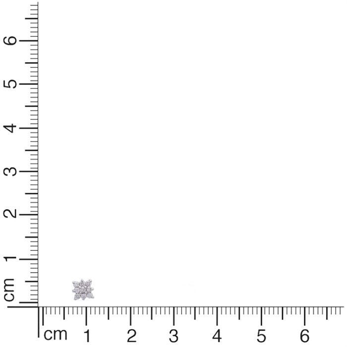 Shimmering Star Flower Diamond Studs