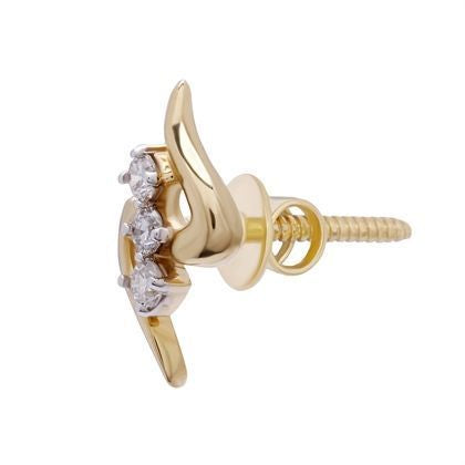 Chic Swirl Gold Studs