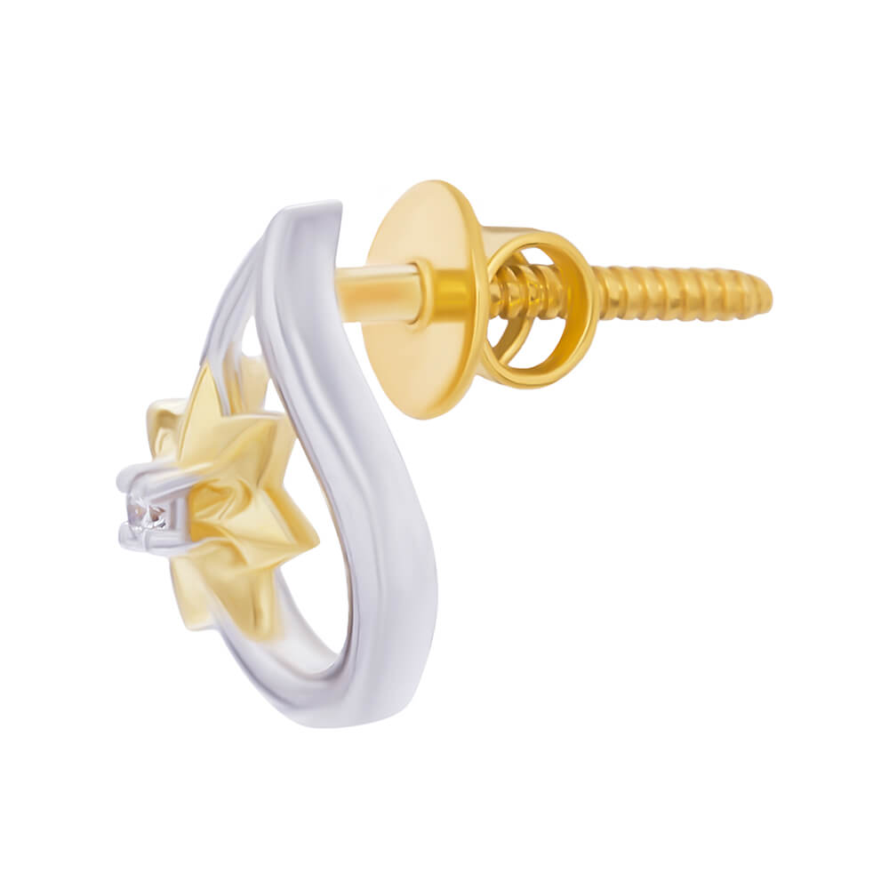 Shinning Flora Elegance 18K Diamond Studs