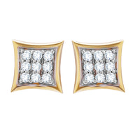 Shimmering Bold 18K Diamond Studs