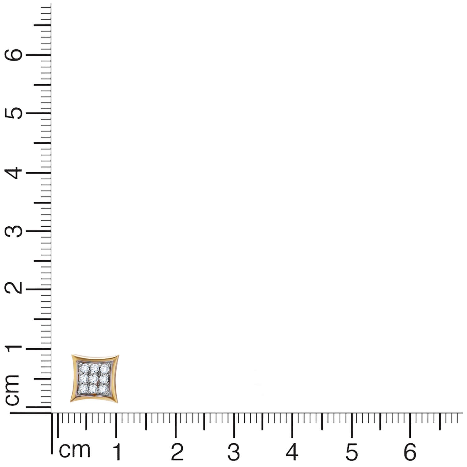 Shimmering Bold 18K Diamond Studs