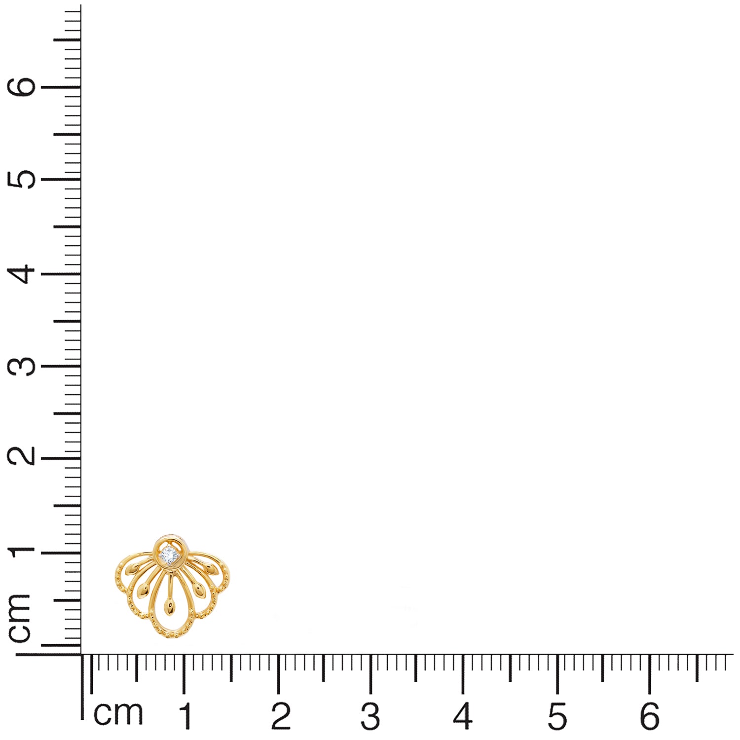 Radiant Spiral Bud Design 18K Gold Studs