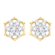 Hexa Floral Grace Diamond Studs