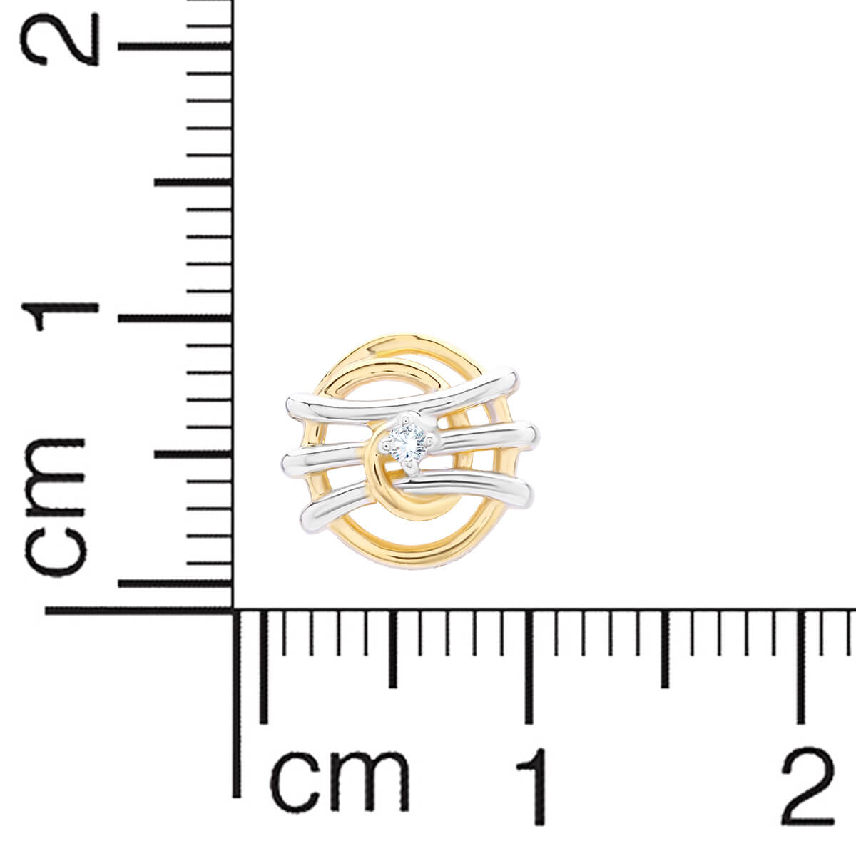 Swirling Elegance 18K Gold Studs