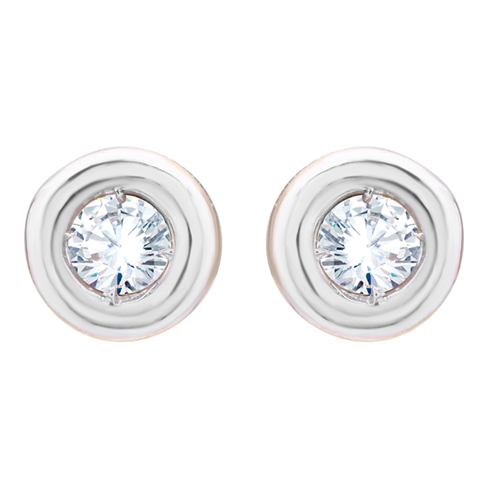 Sophisticated Oval Solitaire Studs