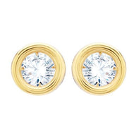 Stunning Oval Solitaire Earrings