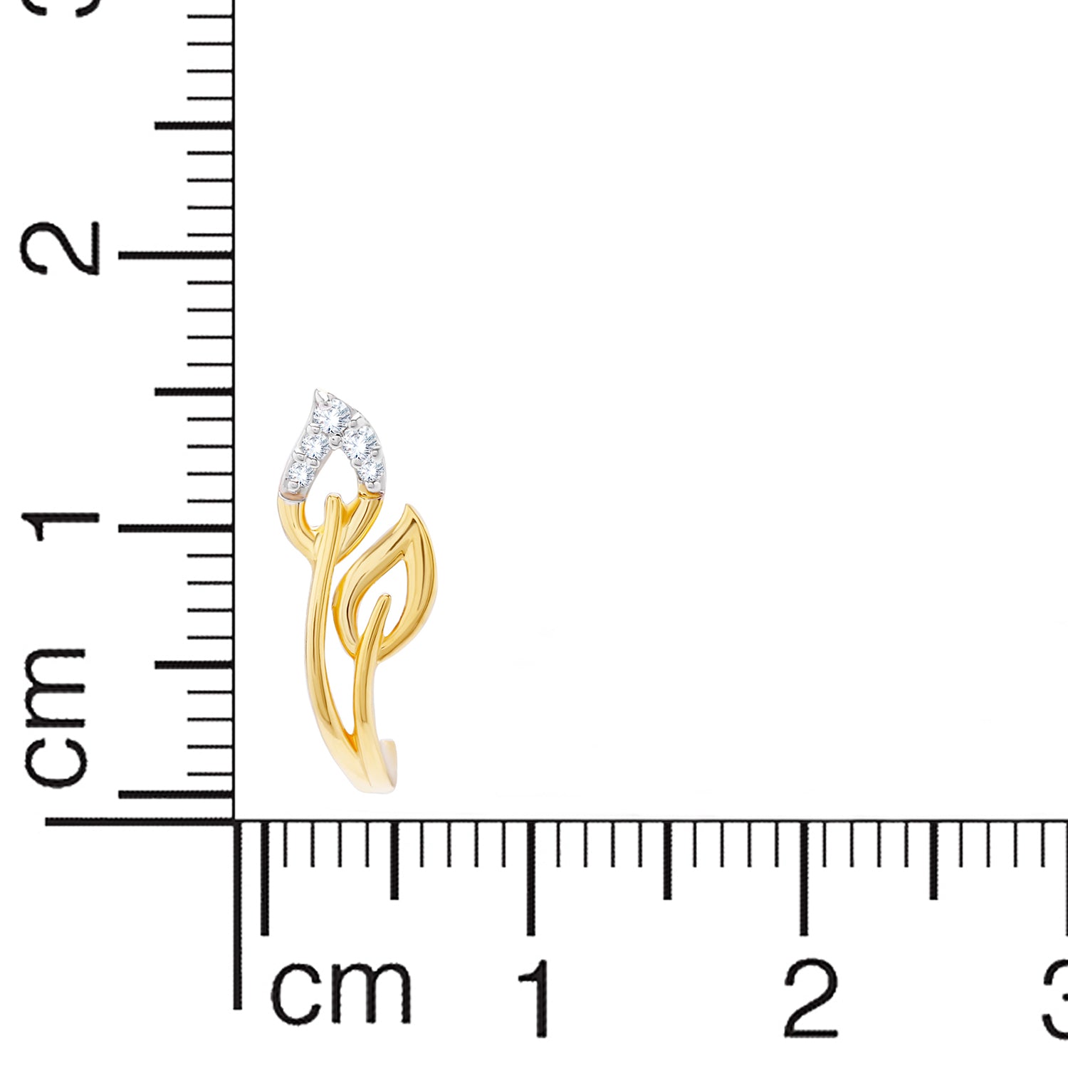 18K Magnificient Petal Harmony Diamond Hoops