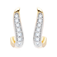 Exquisitely Crafted Elegant 18K Gold Hoop Earrings