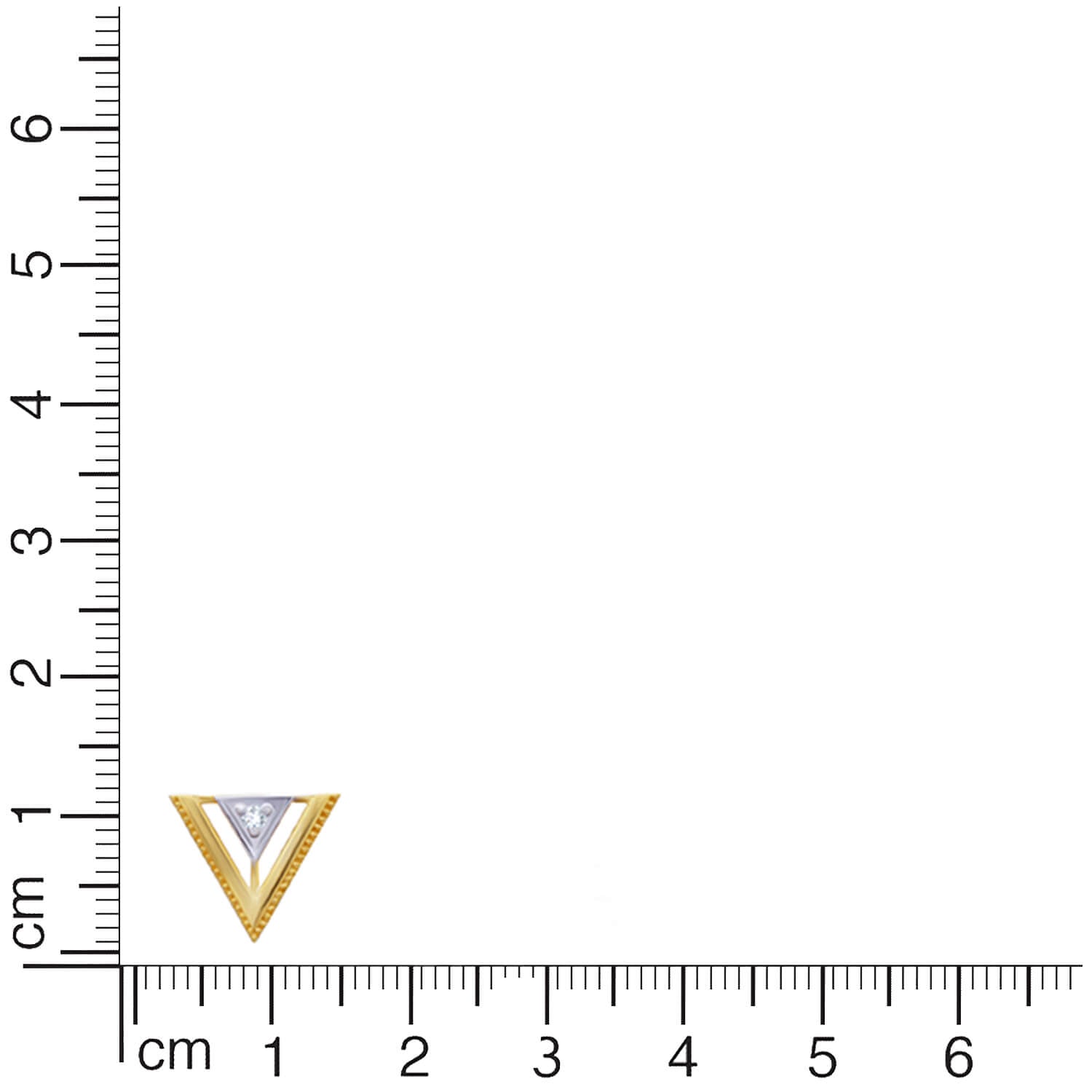 Modern Grace Trigonal Studs 18K