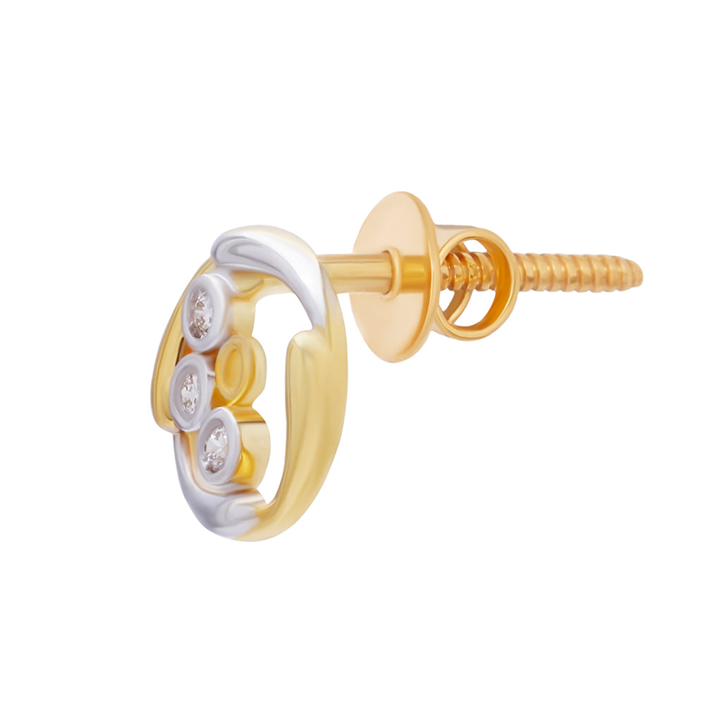 18K Dazzling Minimalist Gold Studs