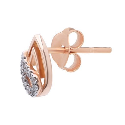 Cherished Rain Drop Motif Gold Studs