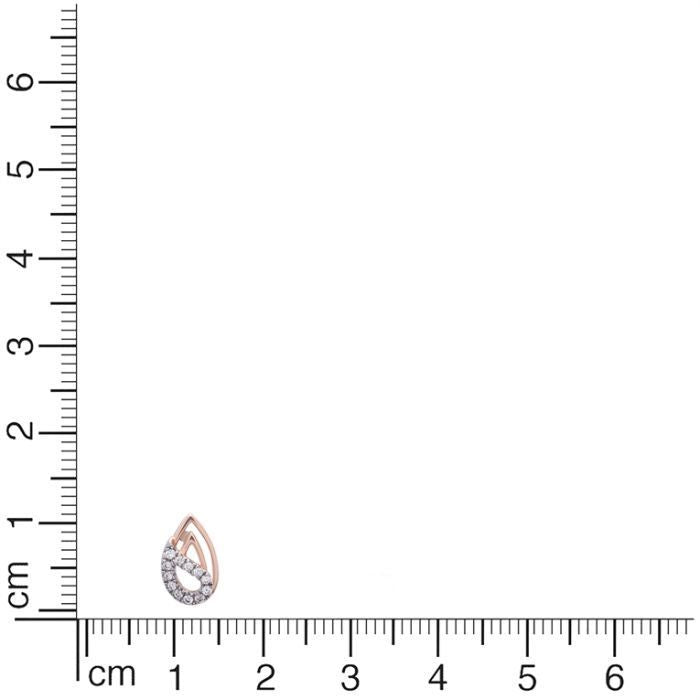 Cherished Rain Drop Motif Gold Studs