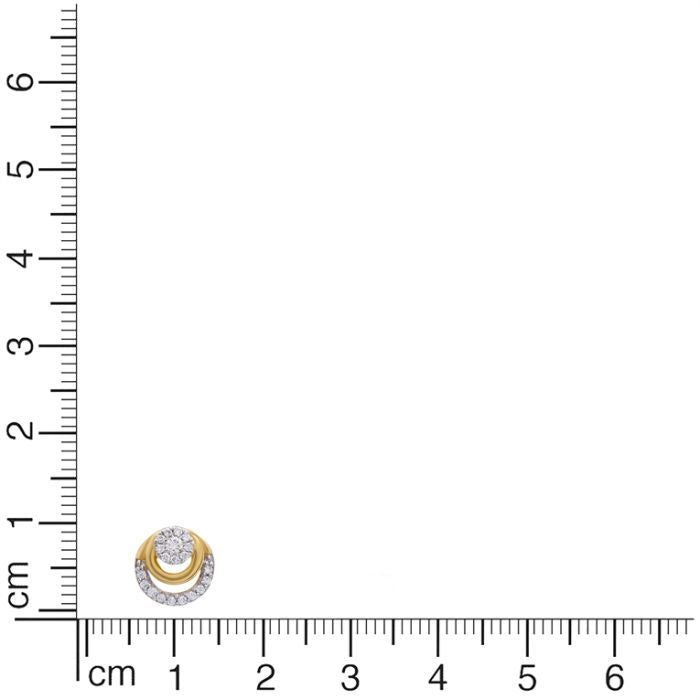 Shimmering Simplicity 18K Golden Ring Studs