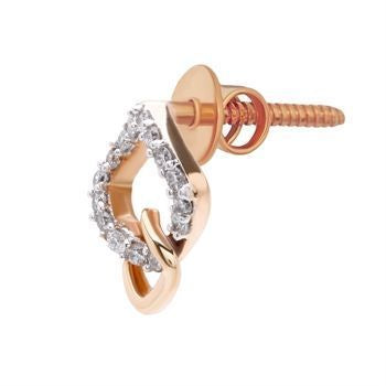 Chic Graceful 18K Diamond Studs