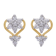 18K Diamond Studs with Modern Elegance