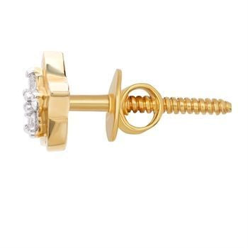 18K Luxurious Starburst Diamond Studs