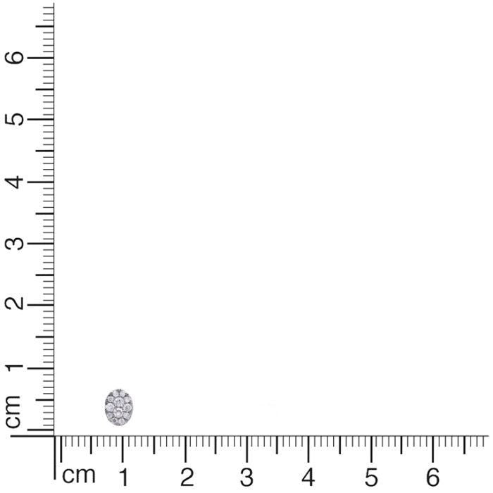 18K Mesmerizing Diamond Oval Studs for Enchanting Look