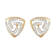 18K Triangular Studs for Stunning Elegance