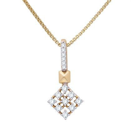 Dazzling Square Diamond Pendant