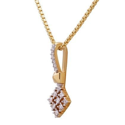 Dazzling Square Diamond Pendant