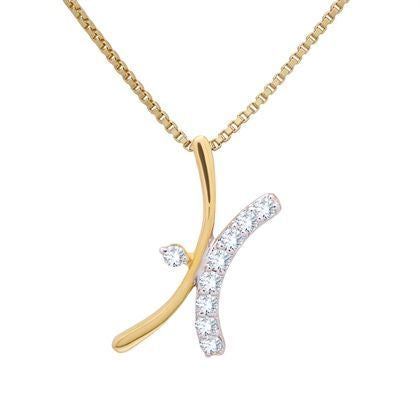 Sleek Shimmer Diamond Pendant