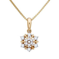 Dazzling Floral Diamond Pendant