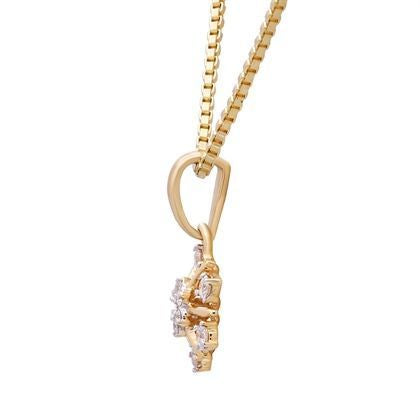 Dazzling Floral Diamond Pendant