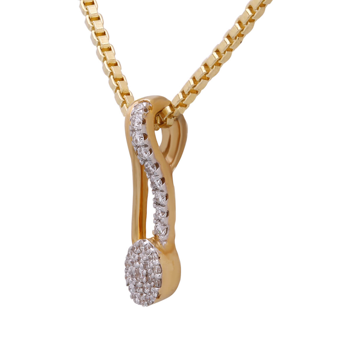 Chic Sparke Diamond Rose Gold Pendant