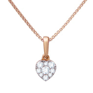Sparkling Heart Diamond Pendant